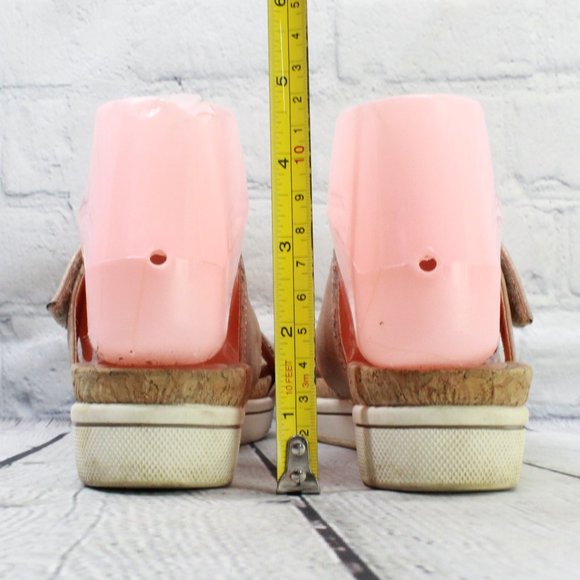 Adrienne Vittadini Calais Two Band Tan Leather Comfortable Slide Sandals 5.5 M - Picture 8 of 9